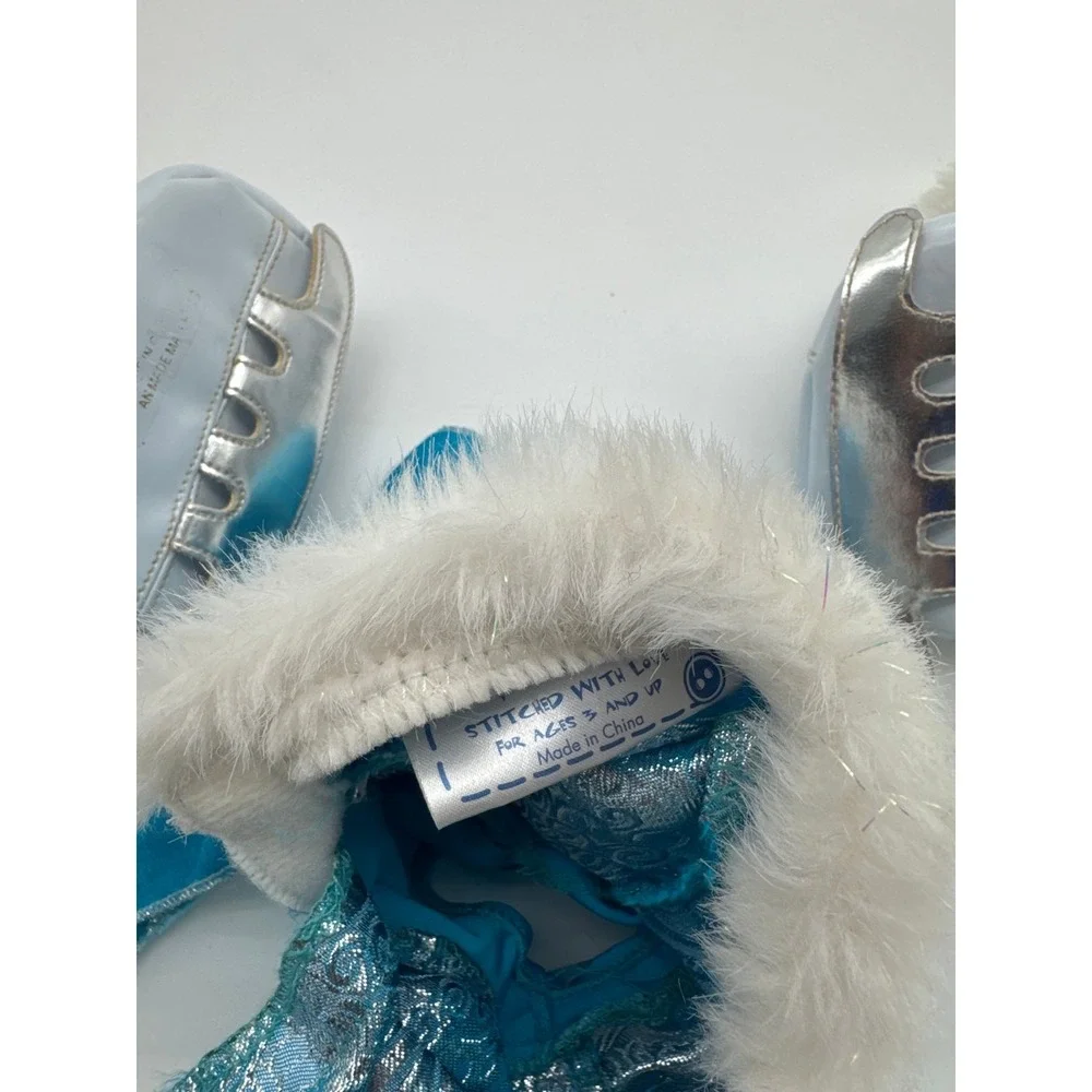 Build A Bear Blue White Ice Skating Outfit Ear Muffs Ice‎ Skates Shoes
